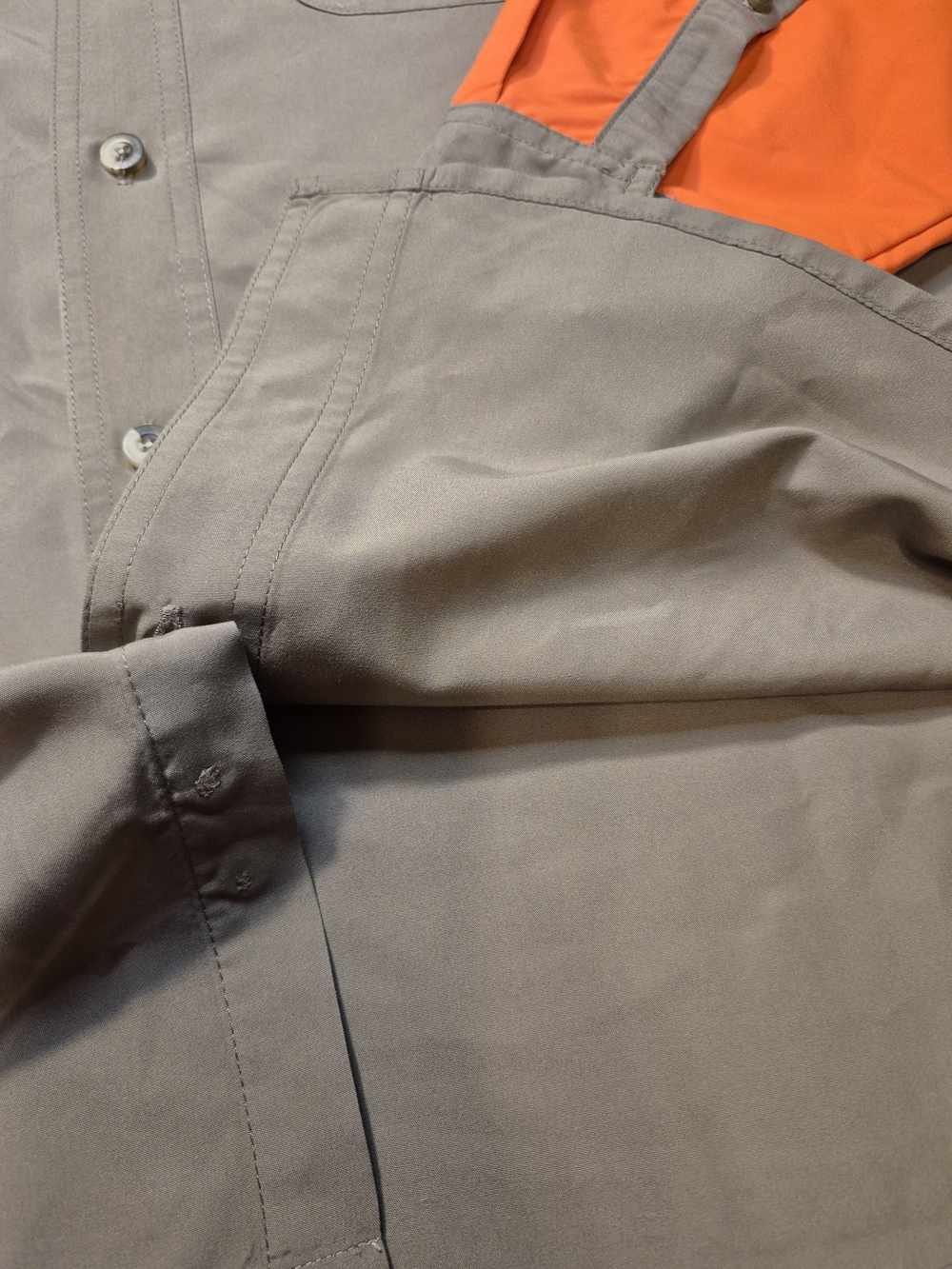 Browning Men's Drab Button-Down Shirt with Orange Accents - Picture 5 of 14